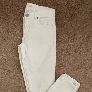 Lightly worn white loft jeans